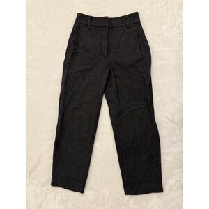 Wilfred Aritzia Charcoal Grey Wool Blend Straight Leg Trousers Pants Womens 00